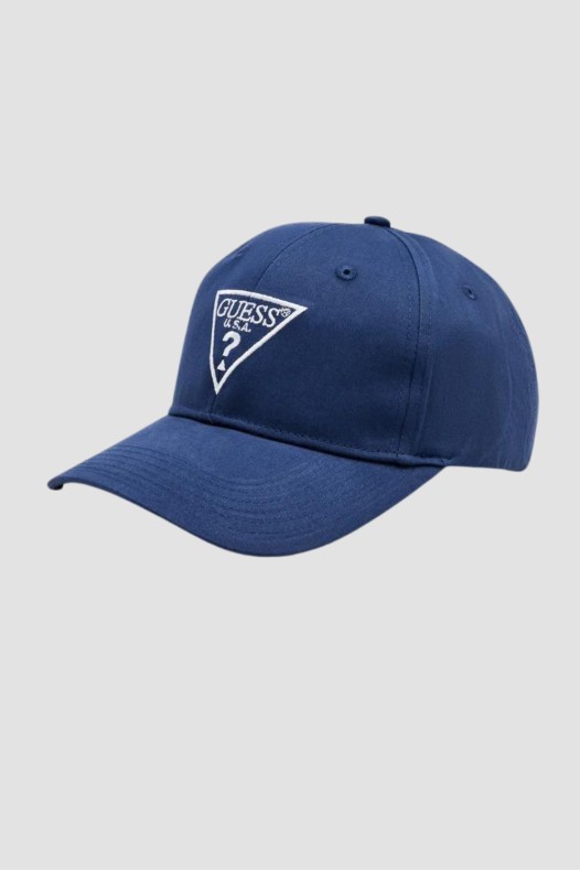 GUESS Navy blue Basket Cap