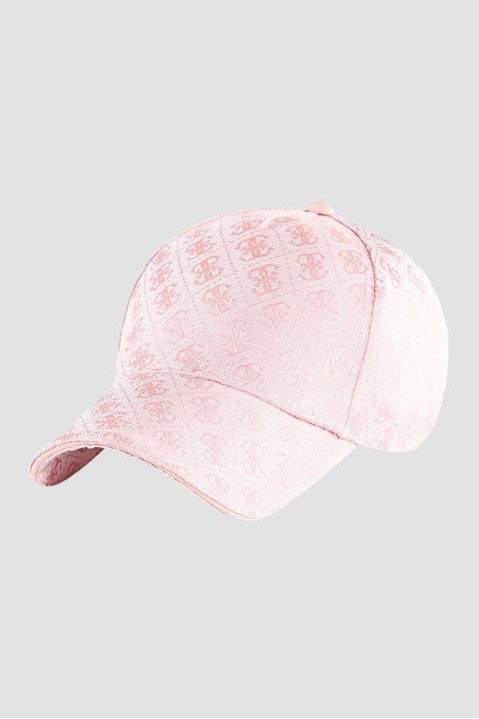 GUESS Pink Logoed Baseball Cap