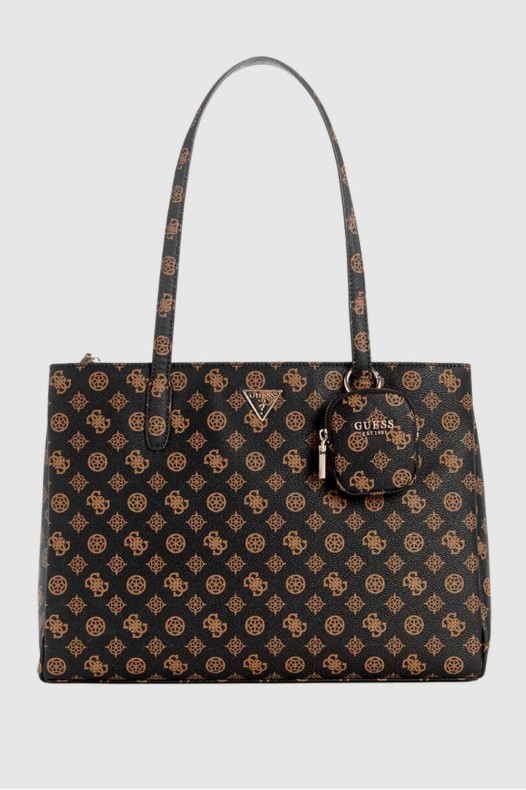 GUESS Brown Logoed Shopper...