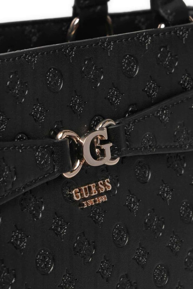 GUESS Black Logoed Shopper Arlena Noel Tote