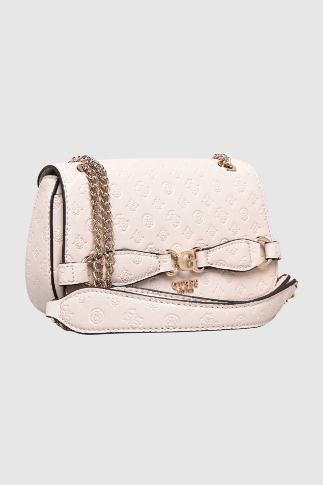 GUESS Geantă de mână Arlena bej cu logo