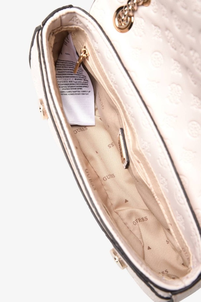 GUESS Geantă de mână Arlena bej cu logo