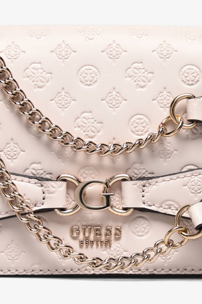 GUESS Geantă de mână Arlena bej cu logo