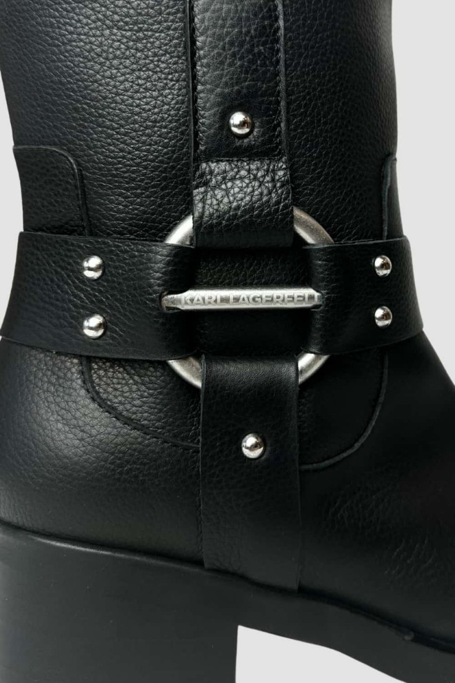 KARL LAGERFELD Black Brooklyn boots