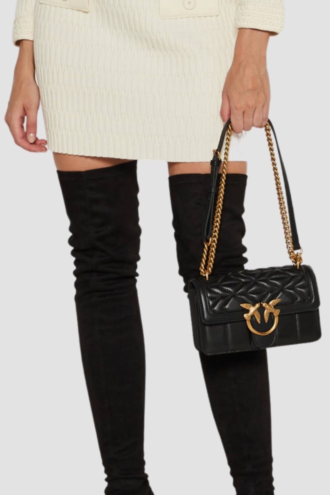 PINKO Black Love One Mini DC Geantă de mână
