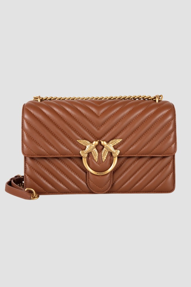 PINKO Brown Love One Classic DC Geantă