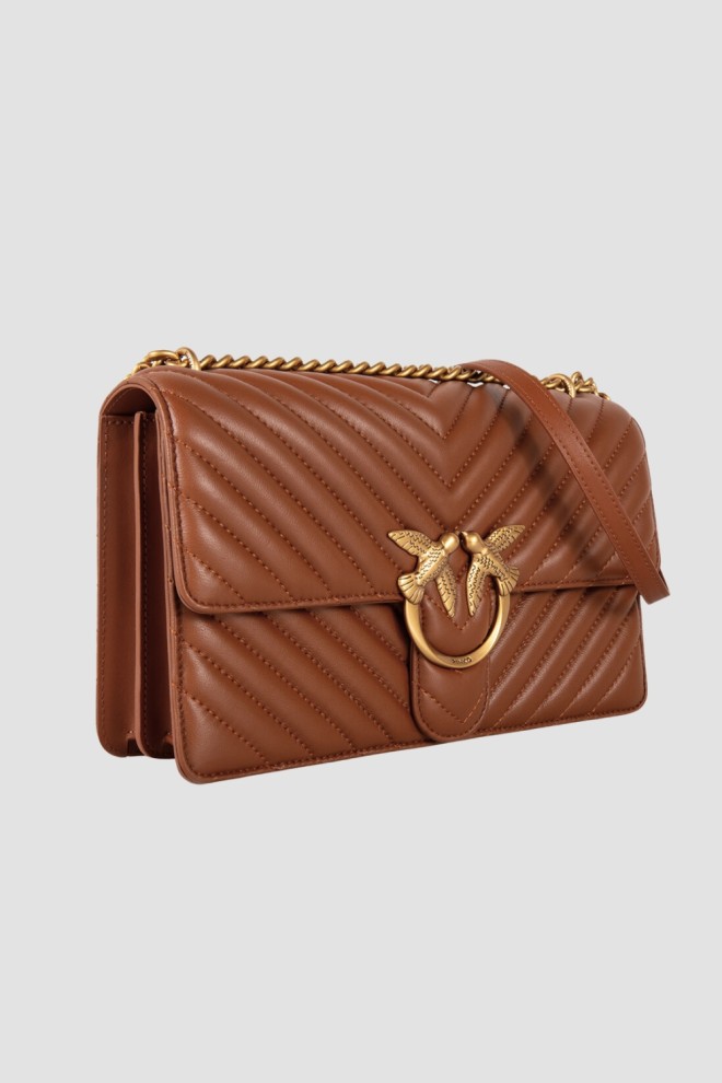 PINKO Brown Love One Classic DC Geantă