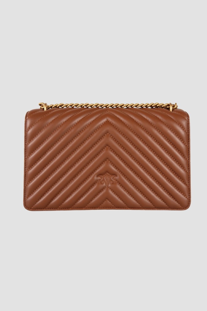 PINKO Brown Love One Classic DC Geantă