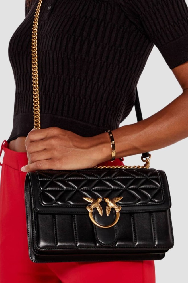 PINKO Black Love One Classic DC Geantă