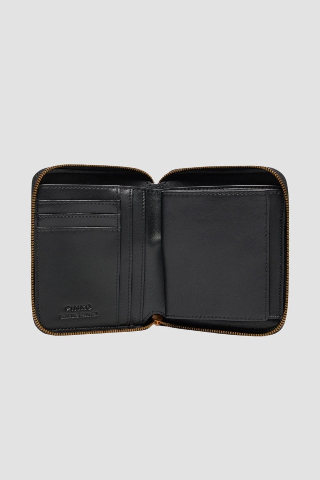 PINKO Black Taylor Zip Around Wallet