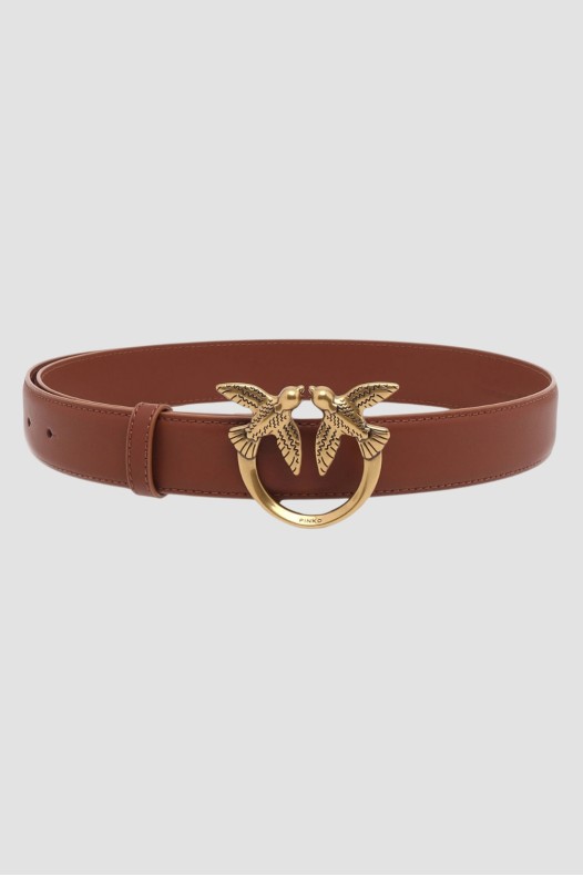 PINKO Brown Love Berry H3 Belt