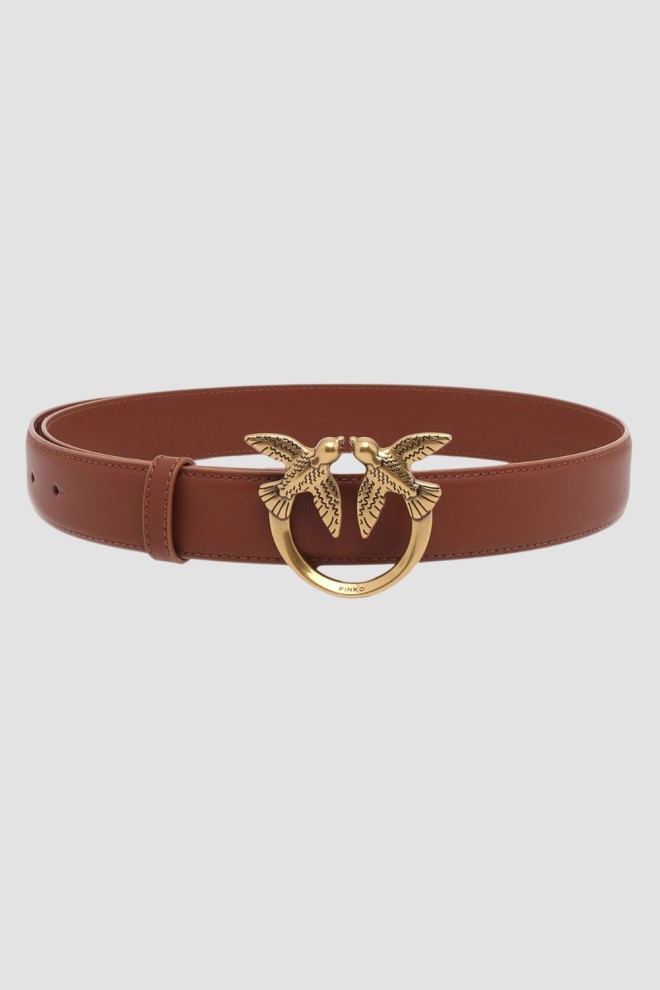 PINKO Brown Love Berry H3 Belt