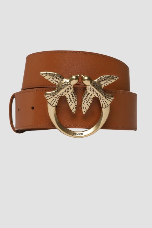 PINKO Brown Love Berry H4 Belt