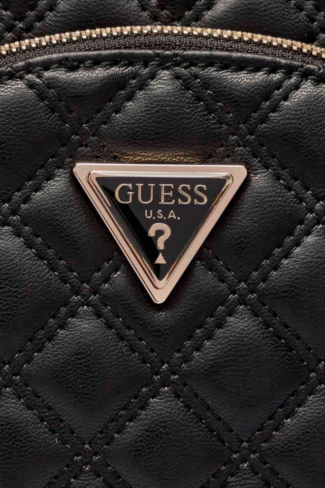 GUESS Black Giully Flap Backpack