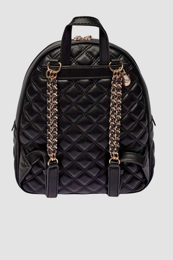 GUESS Black Giully Flap Backpack