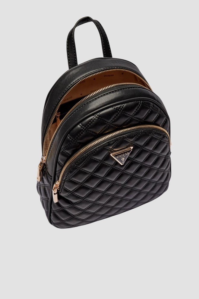 GUESS Black Giully Flap Backpack