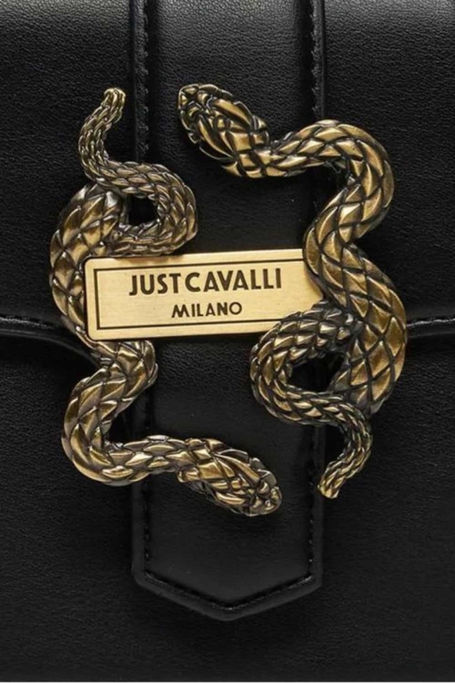 JUST CAVALLI Czarna torebka Range A New Iconic Snakes - Style 9