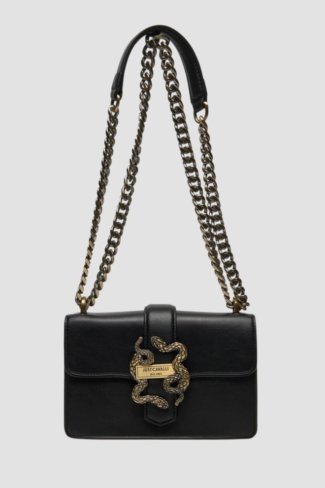 JUST CAVALLI Czarna torebka Range A New Iconic Snakes - Style 9