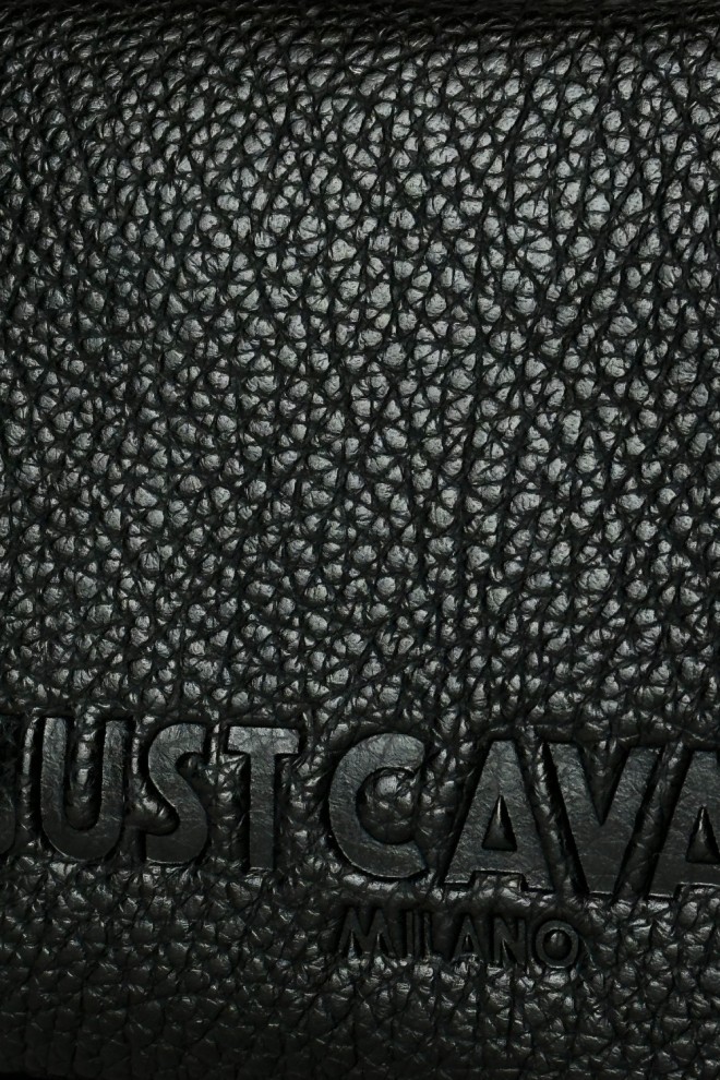 JUST CAVALLI Black JC Logo Metal Circle Sachet - Style 2