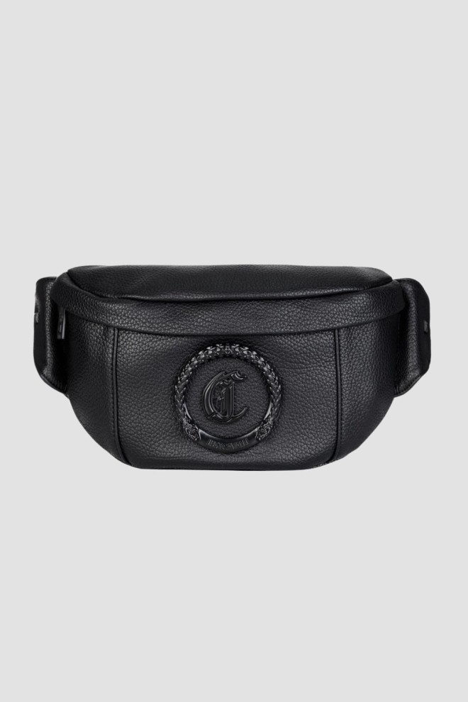 JUST CAVALLI Black JC Logo Metal Circle Sachet - Style 4