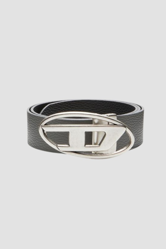 DIESEL Black reversible belt B-1DR REV II