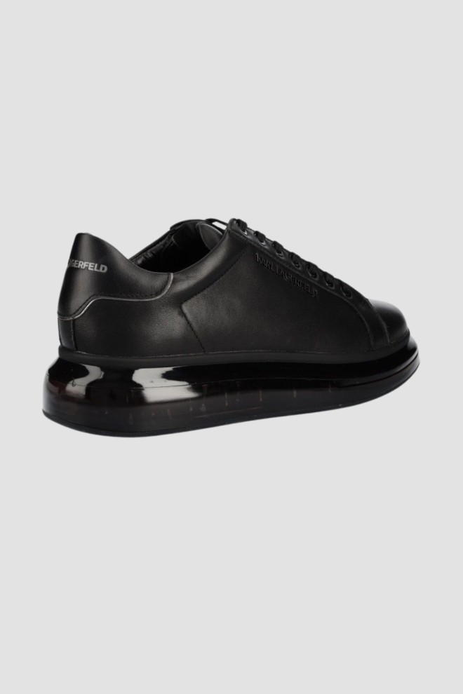 KARL LAGERFELD Czarne sneakersy KAPRI KUSHION Lo Lace Lthr