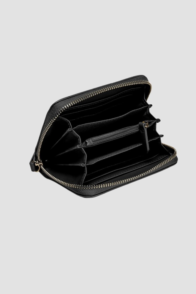 VALENTINO Black quilted Ocarina wallet