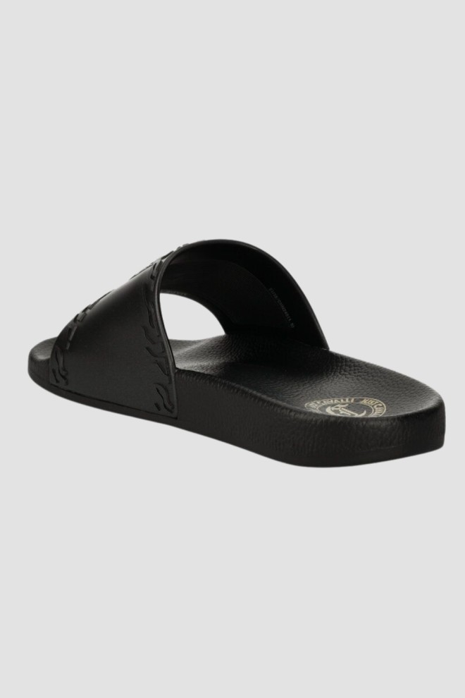 JUST CAVALLI Black Fondo Pool Flip Flops