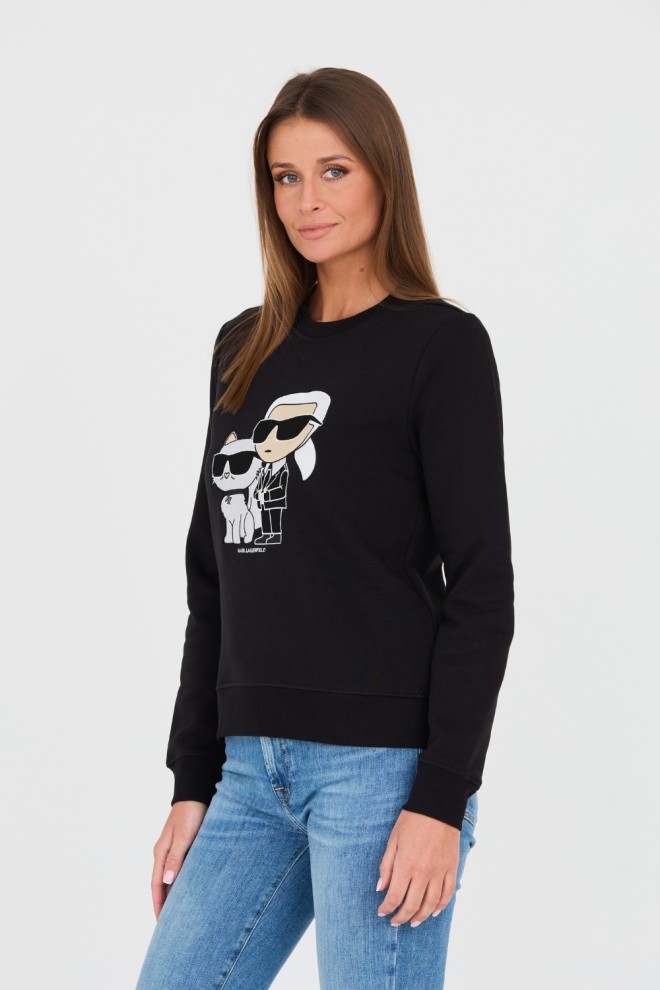 KARL LAGERFELD Tricou Ikonik 2.0 negru pentru femei