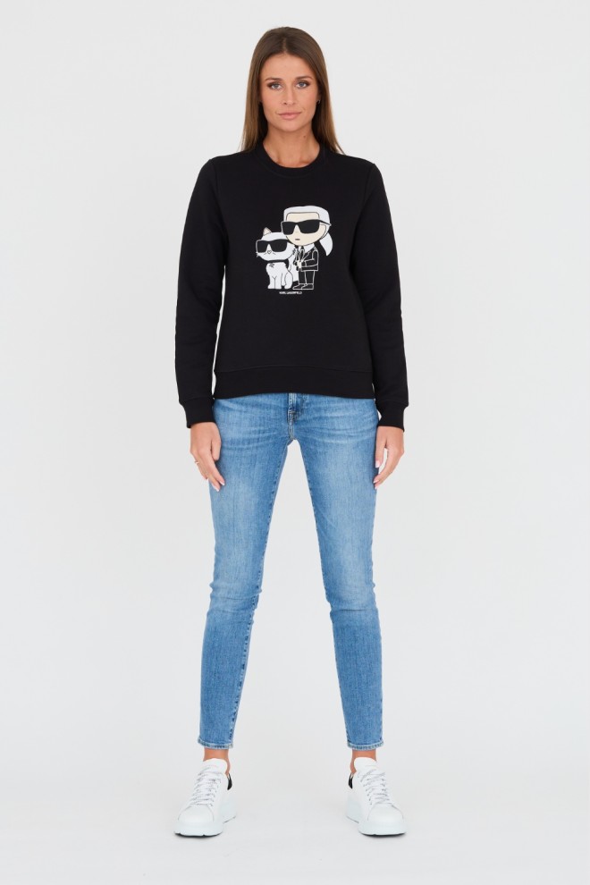 KARL LAGERFELD Tricou Ikonik 2.0 negru pentru femei