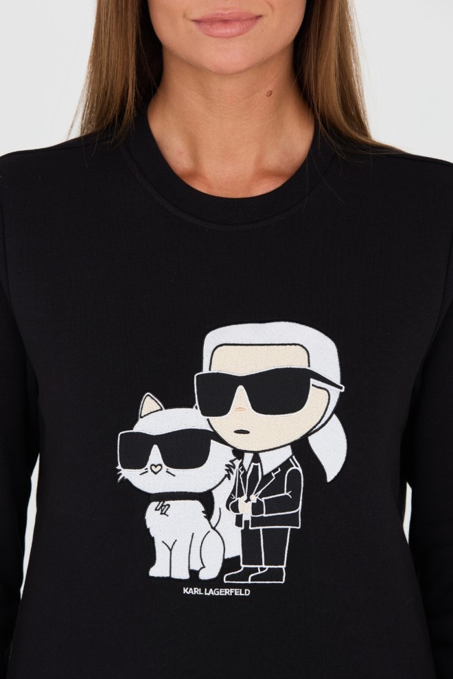 KARL LAGERFELD Tricou Ikonik 2.0 negru pentru femei