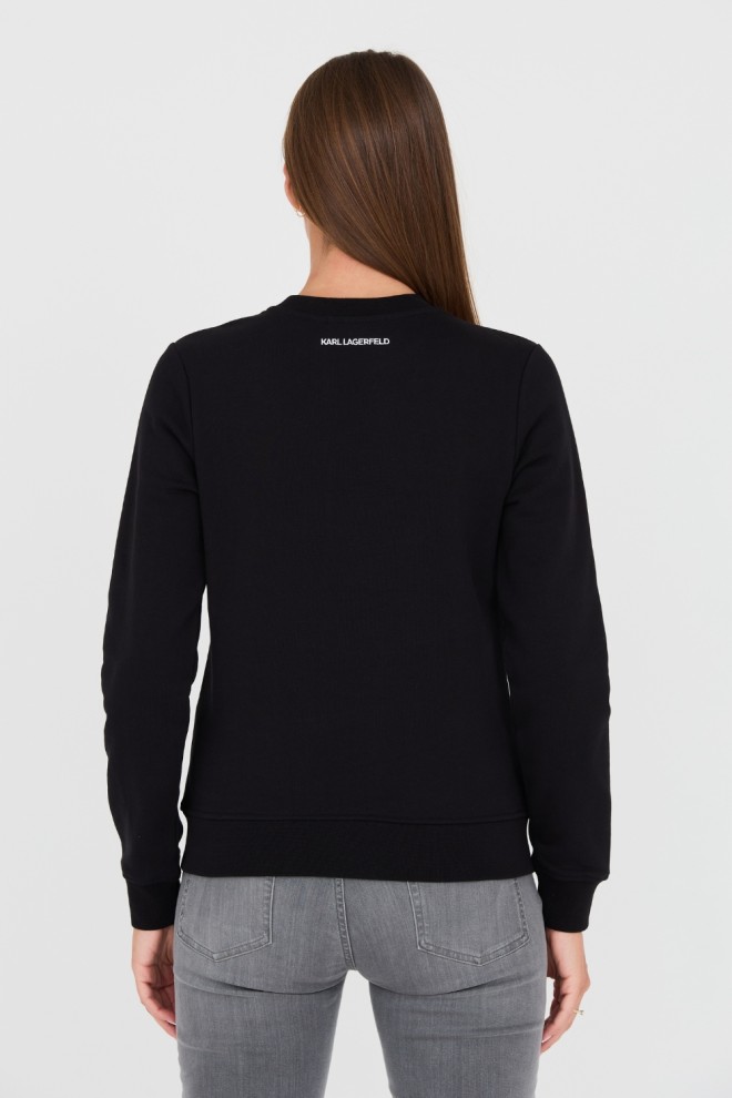 KARL LAGERFELD Black Iconic 2.0 sweatshirtKARL LAGERFELD Czarna bluza Ikonik 2.0