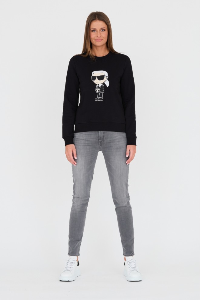 KARL LAGERFELD Black Iconic 2.0 sweatshirtKARL LAGERFELD Czarna bluza Ikonik 2.0