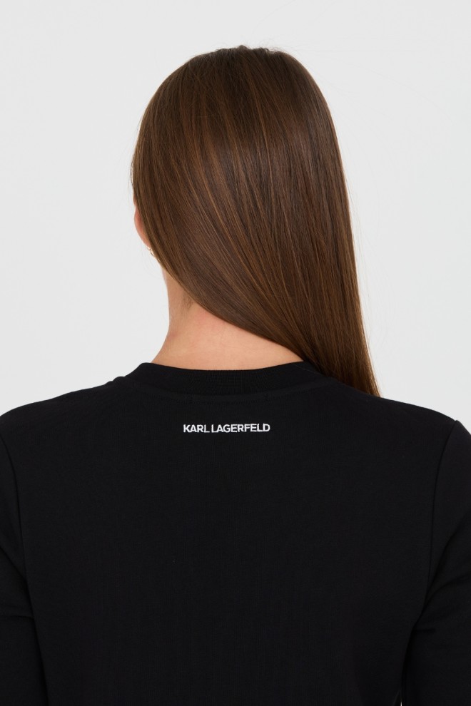 KARL LAGERFELD Black Iconic 2.0 sweatshirtKARL LAGERFELD Czarna bluza Ikonik 2.0