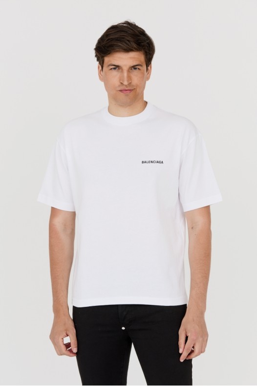 BALENCIAGA Biały t-shirt z...