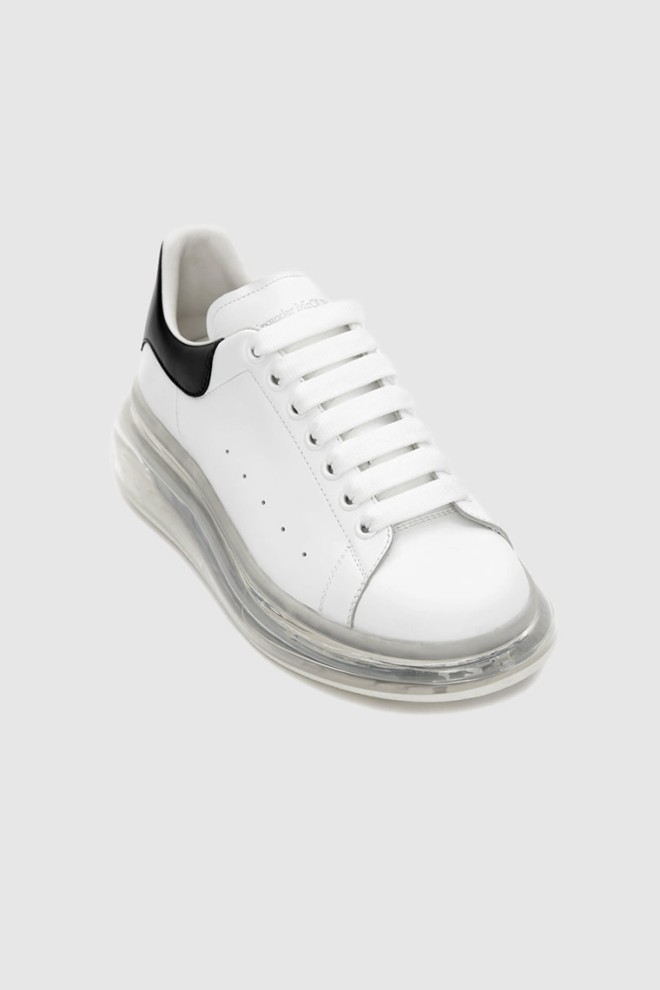 ALEXANDER MCQUEEN White men's sneakers with transparent sole