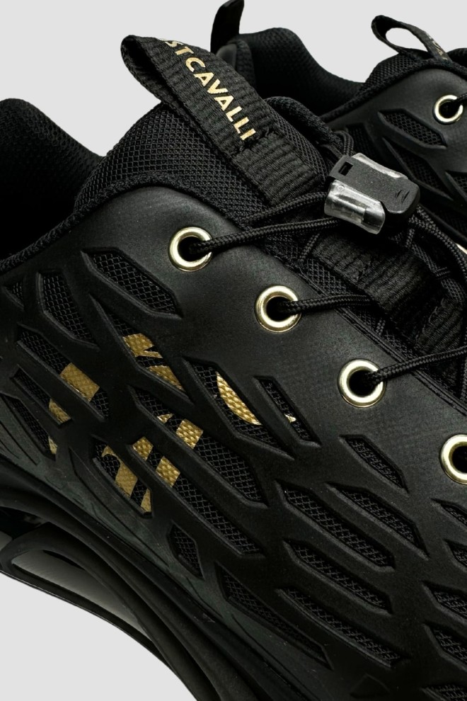 JUST CAVALLI Adidași FONDO LETO DIS negri. 3