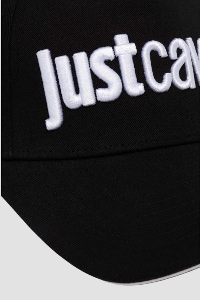 JUST CAVALLI Black Logo Embroidery 3d Up Cap