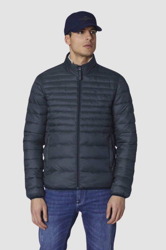 AERONAUTICA MILITARE Jachetă matlasată bleumarin pentru bărbați JACKET