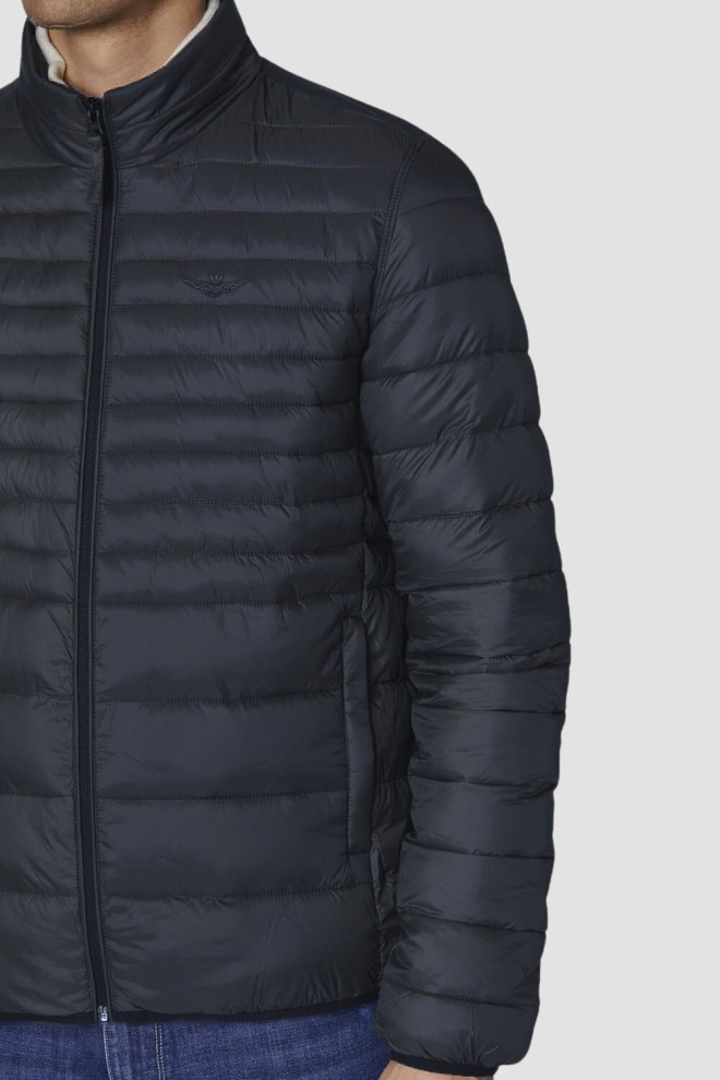 AERONAUTICA MILITARE Navy blue quilted jacket JACKET