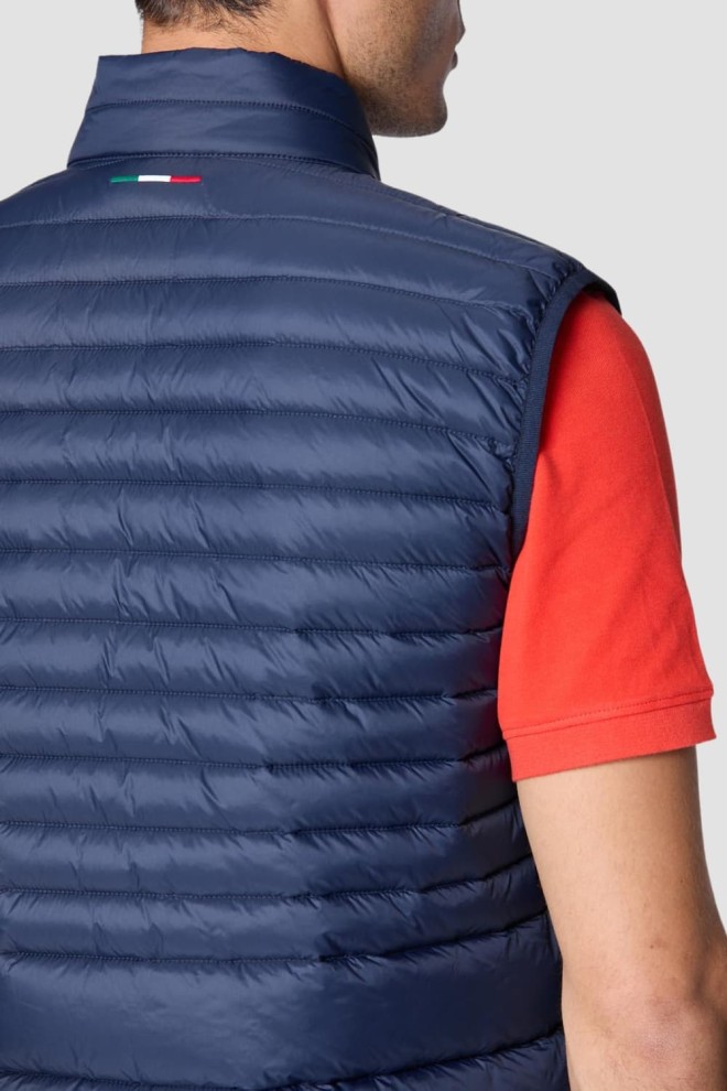 AERONAUTICA MILITARE Granatowy bezrękawnik Ultralight Quilted Vest