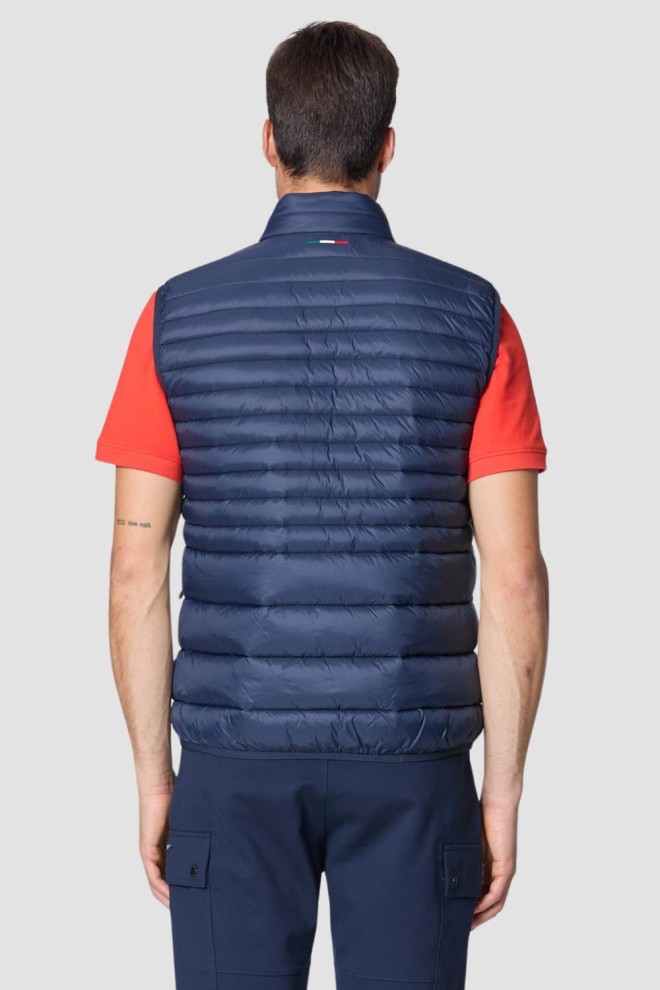 AERONAUTICA MILITARE Granatowy bezrękawnik Ultralight Quilted Vest