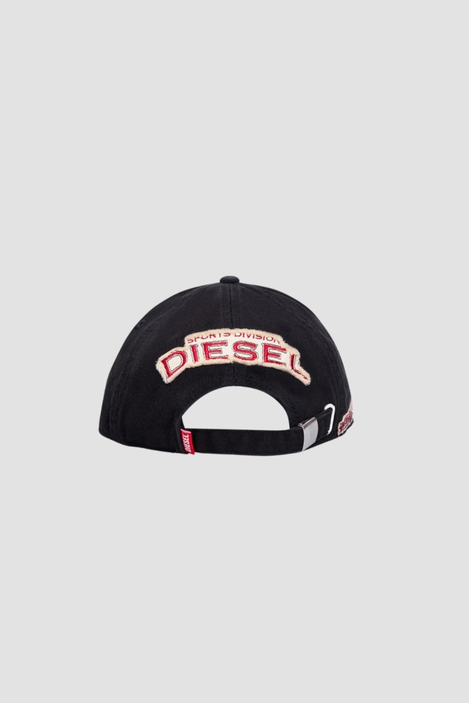 DIESEL Black baseball cap C-BRAFF