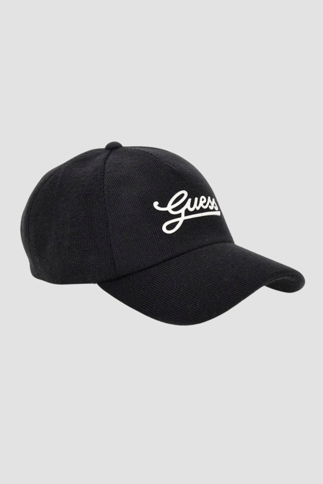 GUESS Czarna czapka z daszkiem Baseball Cap