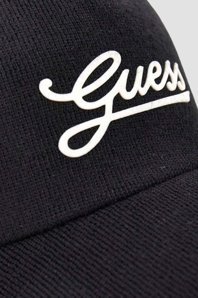 GUESS Black Baseball Cap