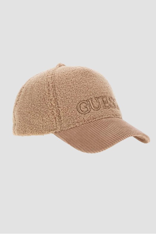 GUESS Beige plush Baseball Cap