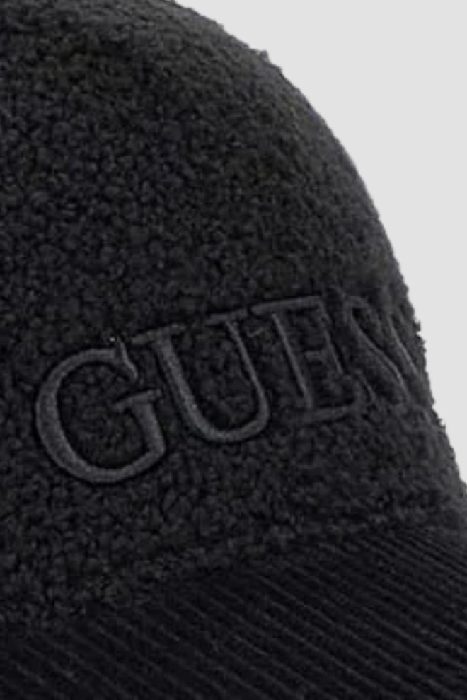 GUESS Black plush Baseball Cap