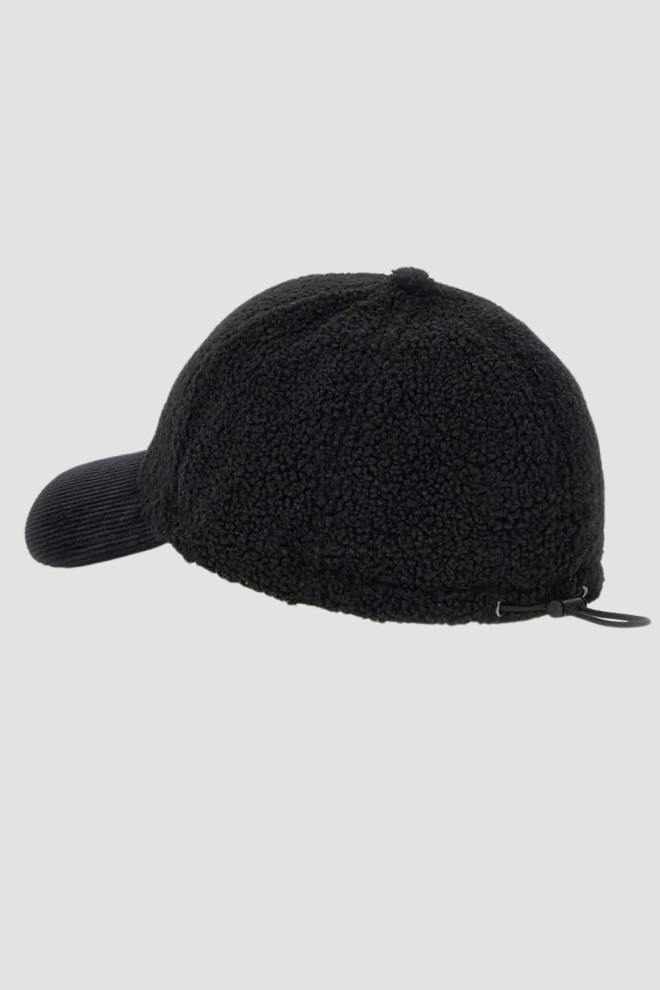 GUESS Black plush Baseball Cap