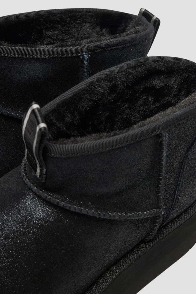 KARL LAGERFELD Black Suede THERMO Lo Slip On Boot