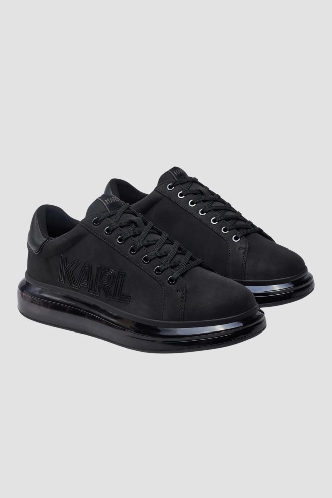 KARL LAGERFELD Black KAPRI KUSHION Deco Line Lo Lace sneakers